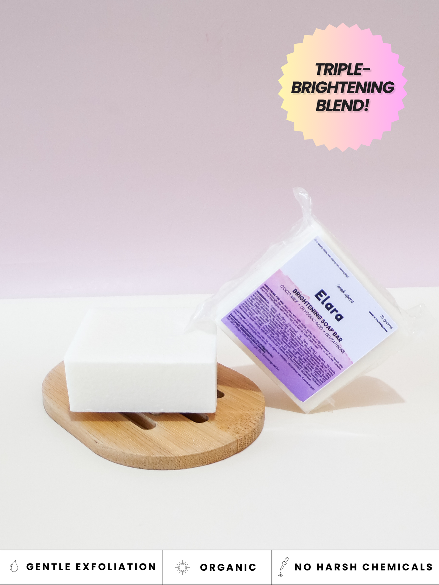Elara Brightening Soap Bar (whitens dark areas)