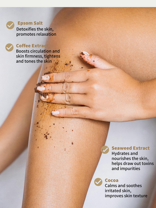 Coffee+Seaweed Body Scrub (For smoother, brighter skin)