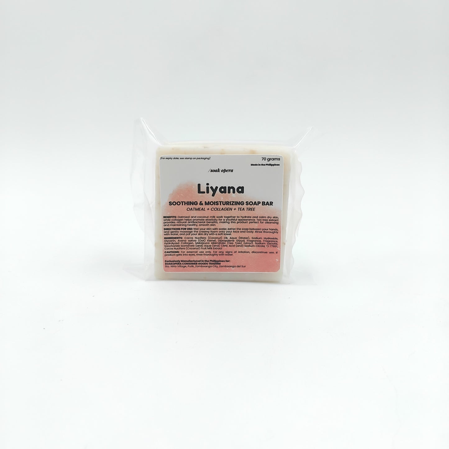 Liyana Soothing Soap Bar (soothes and moisturizes skin)