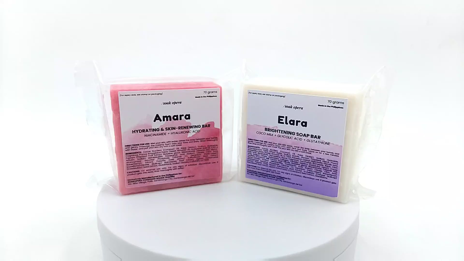 Amara Renewing & Hydrating Soap [Niacinamide+Hyaluronic Acid]